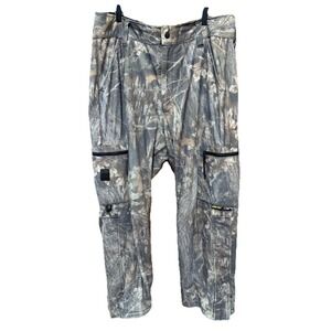 Browning Size XL Men Camo Nylon Blend Zip Multi Pocket ‎ Hunting Pants Gortex